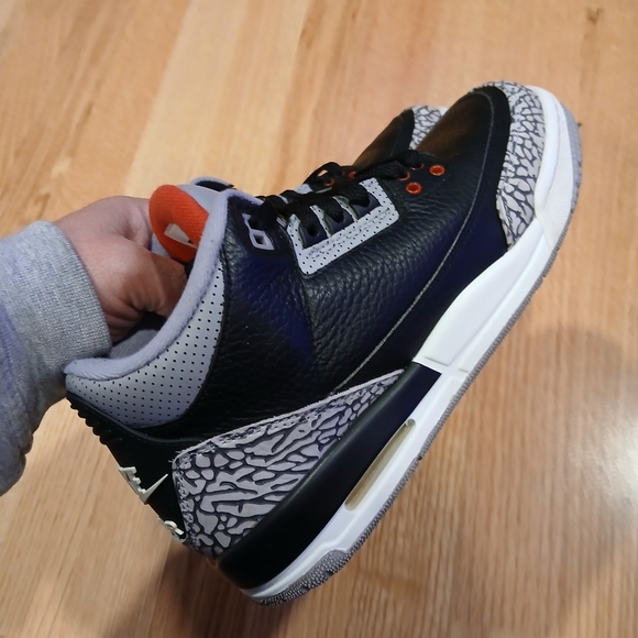 Jordan 3 Retro OG 'Black Cement' Streetwear/Lifestyle Shoes Size 7 Youth… - Picture 3 of 10